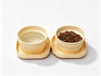 Yellow Travel Foldable Silicone Pet Bowl