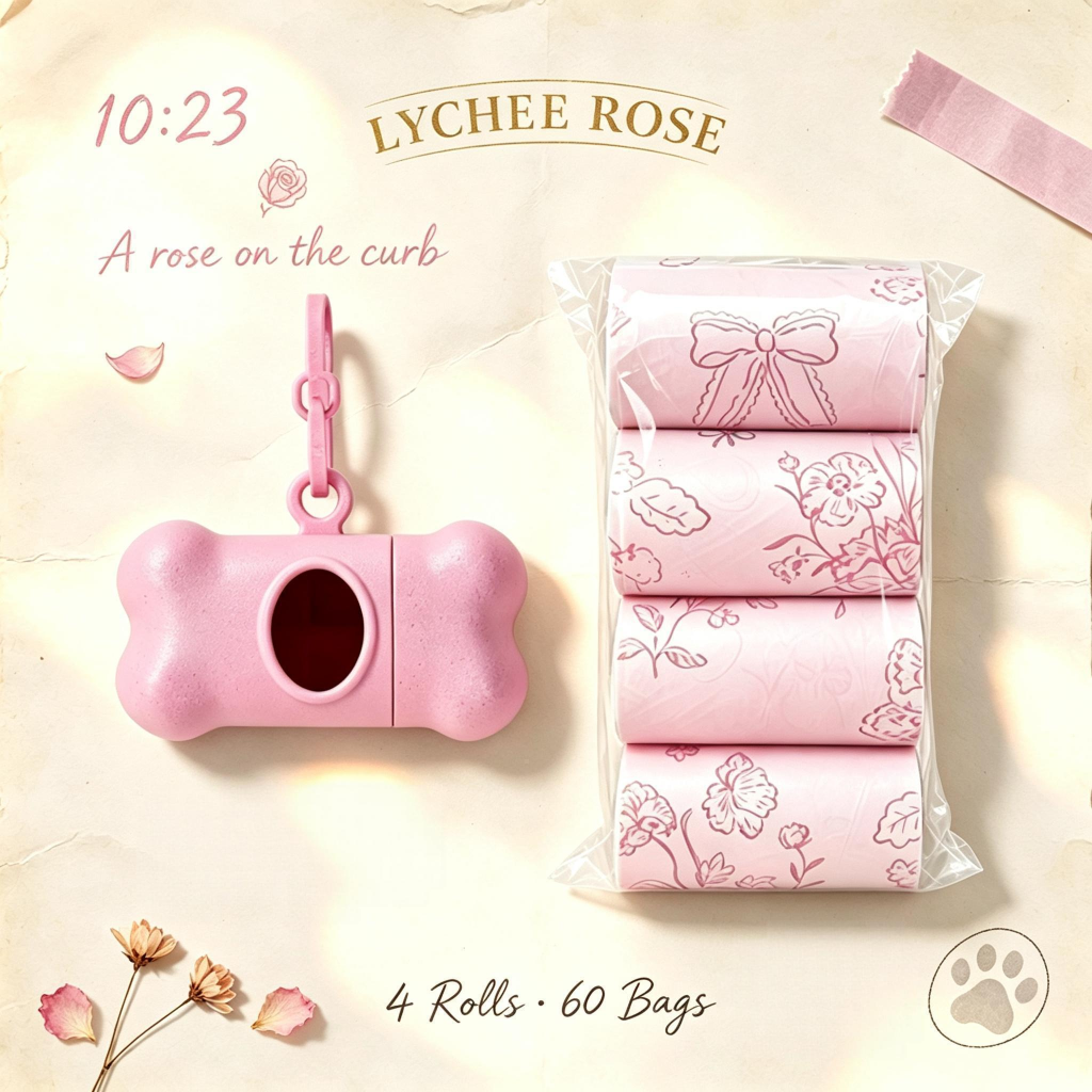 SCENTHOUR Scented Waste Bags · 4 Rolls with Dispenser