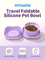 Yellow Travel Foldable Silicone Pet Bowl